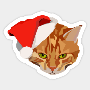 Christmas Cat #1 Sticker